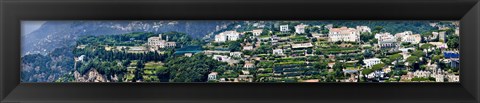 Framed Town on a hill, Ravello, Amalfi Coast, Campania, Italy Print