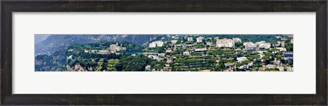 Framed Town on a hill, Ravello, Amalfi Coast, Campania, Italy Print