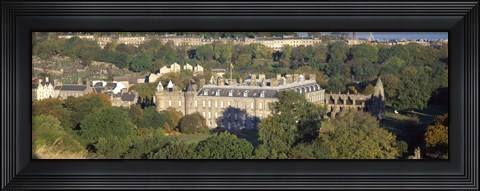 Framed High angle view of a palace, Holyrood Palace, Edinburgh, Scotland Print