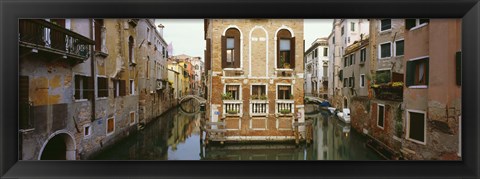 Framed Buildings along a canal, Grand Canal, Venice, Veneto, Italy Print