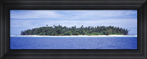 Framed Island in the sea, Indonesia Print