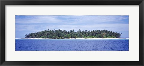 Framed Island in the sea, Indonesia Print