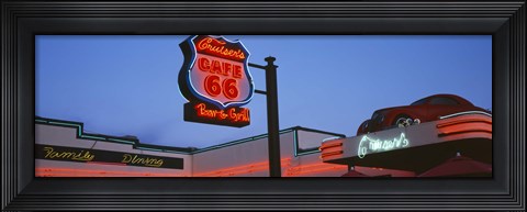 Framed Low angle view of a road sign, Route 66, Arizona, USA Print