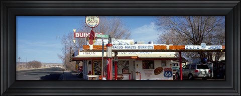 Framed Restaurant on the roadside, Route 66, Arizona, USA Print