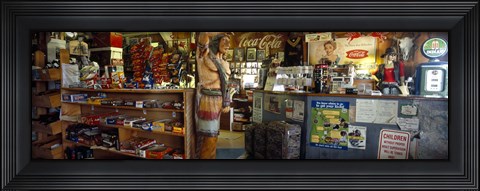 Framed Route 66 Store Interior, Hackberry, Arizona Print