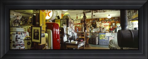 Framed Interiors of a store, Route 66, Hackberry, Arizona Print
