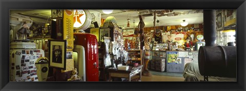 Framed Interiors of a store, Route 66, Hackberry, Arizona Print