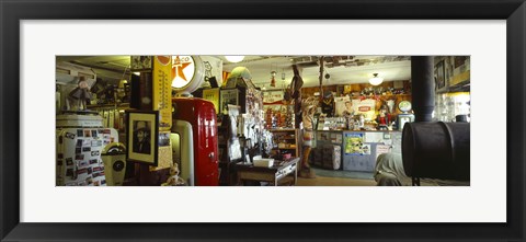 Framed Interiors of a store, Route 66, Hackberry, Arizona Print