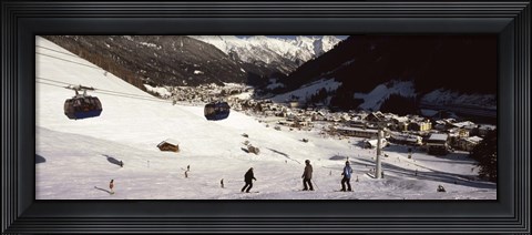 Framed Ski lift in a ski resort, Sankt Anton am Arlberg, Tyrol, Austria Print