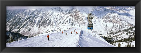 Framed Snowbird Ski Resort, Utah Print