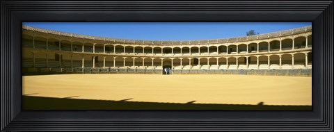 Framed Bullring, Plaza de Toros, Ronda, Malaga, Andalusia, Spain Print