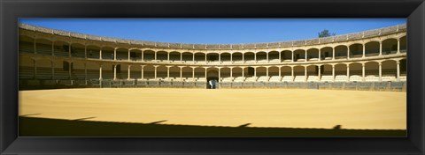 Framed Bullring, Plaza de Toros, Ronda, Malaga, Andalusia, Spain Print