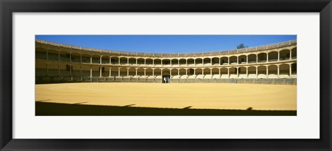 Framed Bullring, Plaza de Toros, Ronda, Malaga, Andalusia, Spain Print