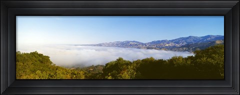 Framed Clouds over an ocean, Los Padres National Forest, California, USA Print
