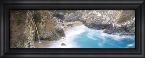 Framed McWay Falls, Julia Pfeiffer Burns State Park, Big Sur, California Print