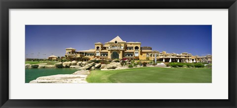 Framed Facade of a golf course, The Cascades Golf &amp; Country Club, Soma Bay, Hurghada, Egypt Print