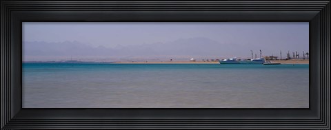 Framed Ship on the coast, Soma Bay, Hurghada, Egypt Print