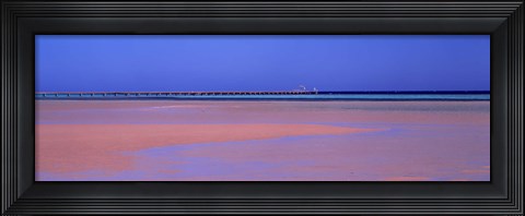 Framed Pier in the sea, Soma Bay, Hurghada, Egypt Print