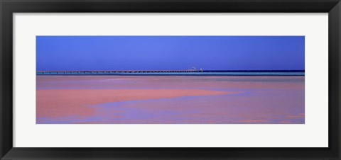 Framed Pier in the sea, Soma Bay, Hurghada, Egypt Print