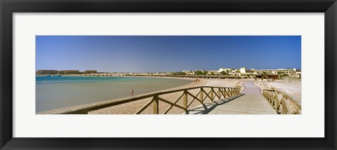 Framed Pier on the beach, Soma Bay, Hurghada, Egypt Print