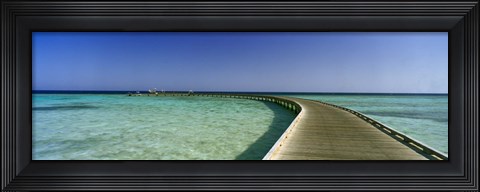 Framed Soma Bay Pier, Hurghada, Egypt Print