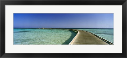 Framed Soma Bay Pier, Hurghada, Egypt Print