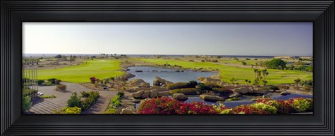 Framed Pond in a golf course, The Cascades Golf &amp; Country Club, Soma Bay, Hurghada, Egypt Print