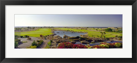 Framed Pond in a golf course, The Cascades Golf &amp; Country Club, Soma Bay, Hurghada, Egypt Print