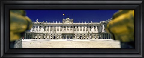 Framed Facade of a palace, Madrid Royal Palace, Madrid, Spain Print