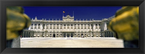 Framed Facade of a palace, Madrid Royal Palace, Madrid, Spain Print