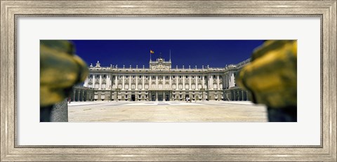 Framed Facade of a palace, Madrid Royal Palace, Madrid, Spain Print