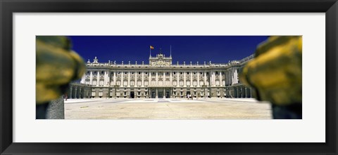 Framed Facade of a palace, Madrid Royal Palace, Madrid, Spain Print