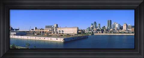 Framed City at the waterfront, Montreal, Quebec, Canada 2009 Print