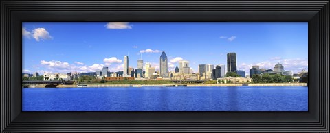 Framed City at the waterfront, Lachine Canal, Montreal, Quebec, Canada 2009 Print