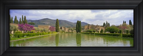 Framed Pond at a villa, Hadrian&#39;s Villa, Tivoli, Lazio, Italy Print