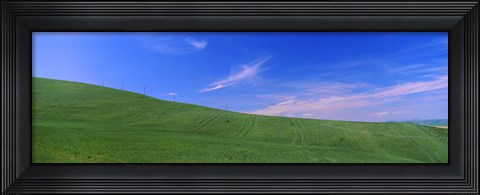 Framed Landscape, San Quirico d&#39;Orcia, Orcia Valley, Siena Province, Tuscany, Italy Print