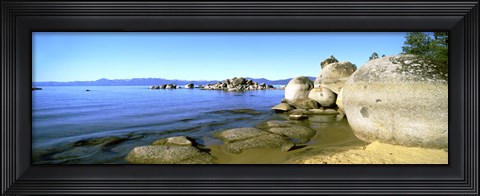 Framed Boulders at the Coast, Lake Tahoe, California Print