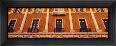 Framed Low angle view of an educational building, Rice University, Houston, Texas, USA Print