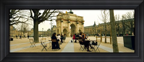 Framed Arc De Triomphe Du Carrousel, Musee Du Louvre, Paris, Ile-de-France, France Print