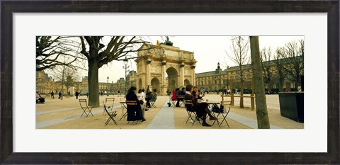 Framed Arc De Triomphe Du Carrousel, Musee Du Louvre, Paris, Ile-de-France, France Print