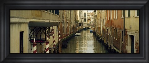 Framed Buildings along a canal, Rio Dei Greci Canal, Venice, Veneto, Italy Print
