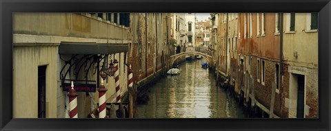 Framed Buildings along a canal, Rio Dei Greci Canal, Venice, Veneto, Italy Print