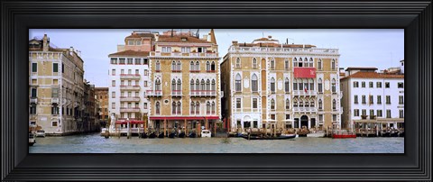 Framed Palazzi facades along the canal, Grand Canal, Venice, Veneto, Italy Print
