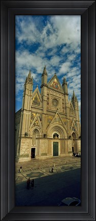 Framed Facade of a cathedral, Duomo Di Orvieto, Orvieto, Umbria, Italy Print