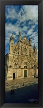 Framed Facade of a cathedral, Duomo Di Orvieto, Orvieto, Umbria, Italy Print