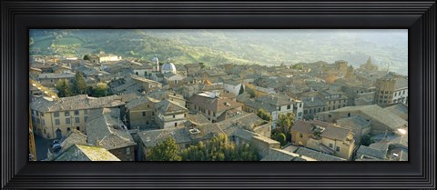 Framed Houses in a town, Orvieto, Umbria, Italy Print