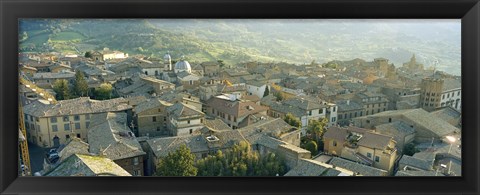 Framed Houses in a town, Orvieto, Umbria, Italy Print