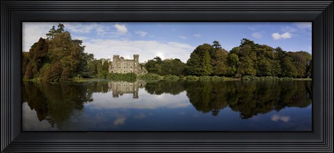 Framed Lake and 19th Century Gothic Revival Johnstown Castle, Co Wexford, Ireland Print