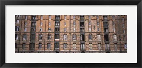 Framed Low angle view of warehouses in a city, Speicherstadt, Hamburg, Germany Print