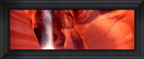 Framed Rock formations in Antelope Canyon, Arizona Print